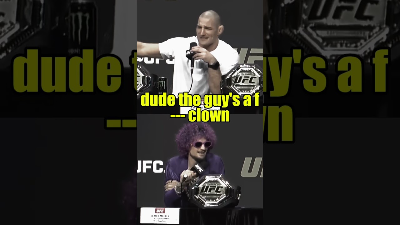 CHAOS before the Cage! #ufc #mma #pressconference #fight #argument #viral #strickland #o'malley