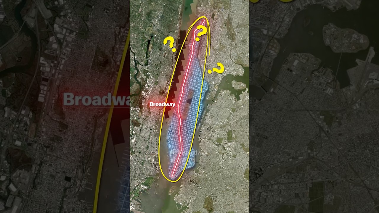 Why Broadway Splits Manhattan🗽 New York&rsquo;s Oldest Street 🇺🇸