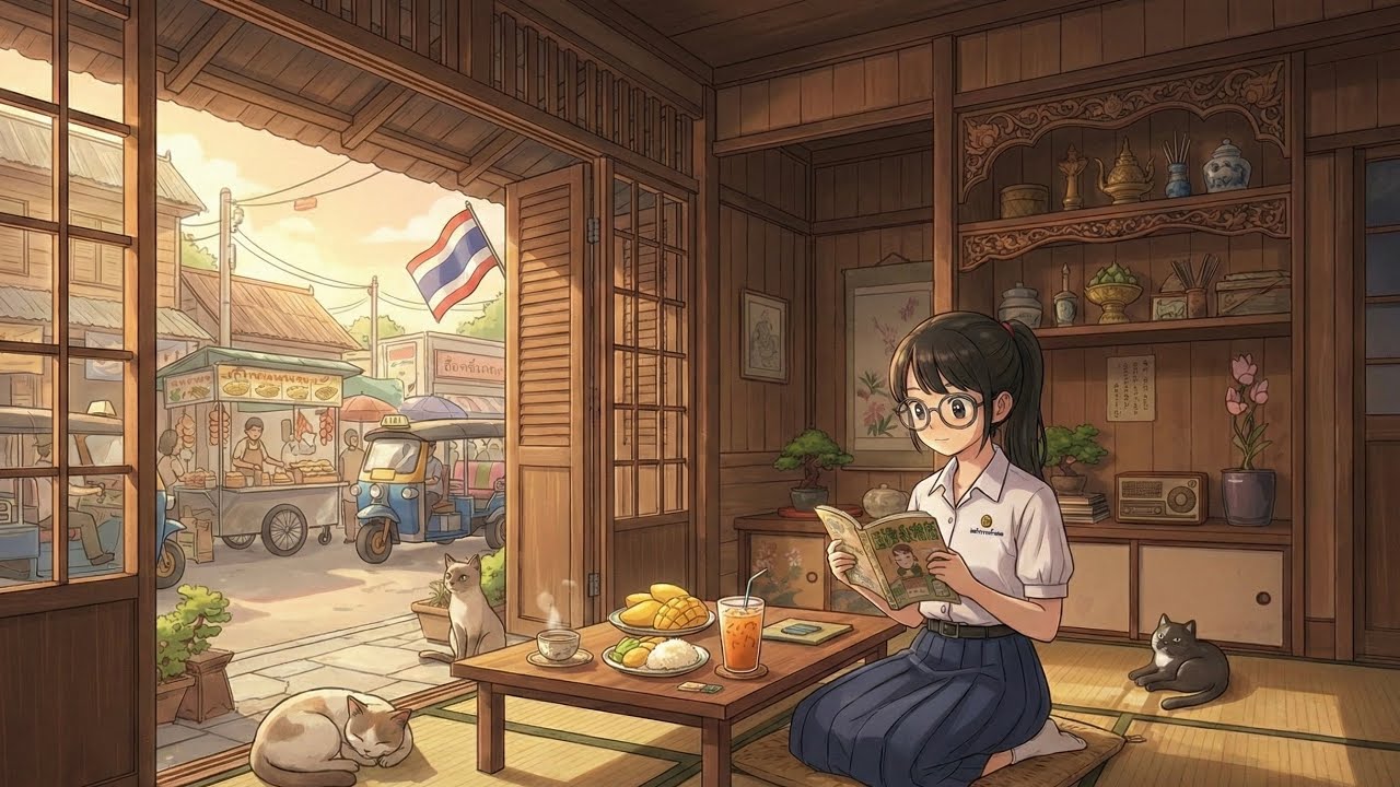 Cozy Cat Lofi 😺📚 | Soft Music for Study & Relax