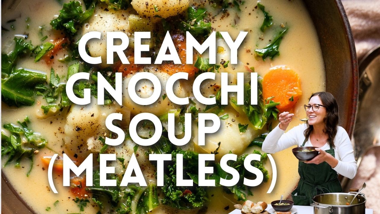 30-Minute Creamy Vegetarian Gnocchi Soup