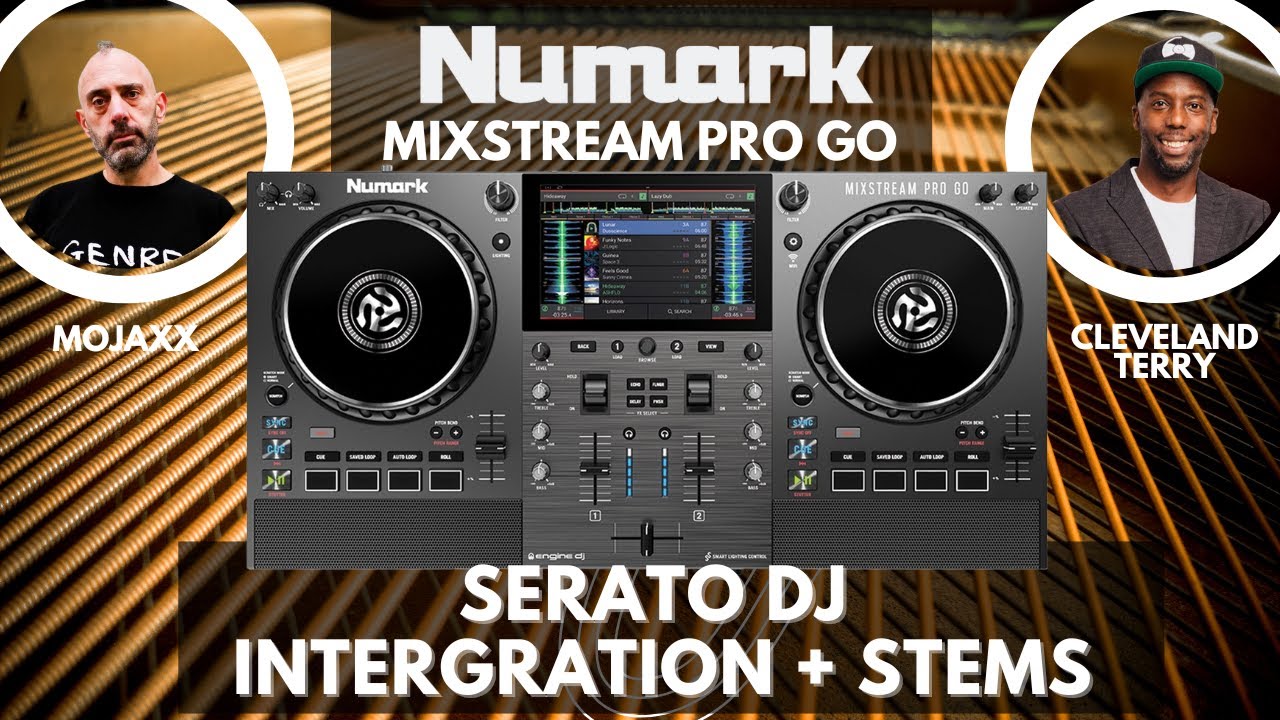 Numark Mixstream Pro Go + Serato DJ + Serato Stems + Battery Powered + Engine DJ 3.0