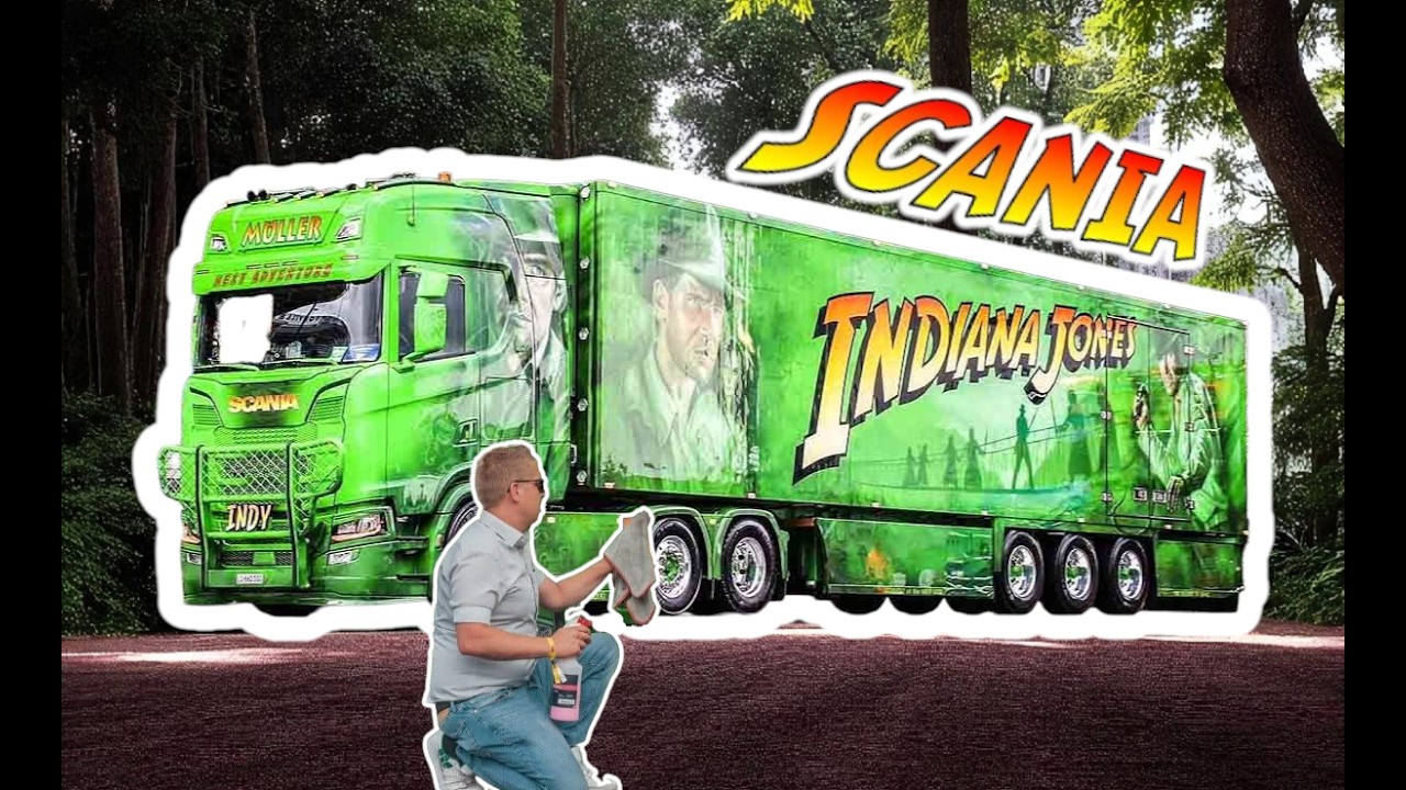 INDIANA JONES Scania Truck | Full custom build truck - all details with driver interview