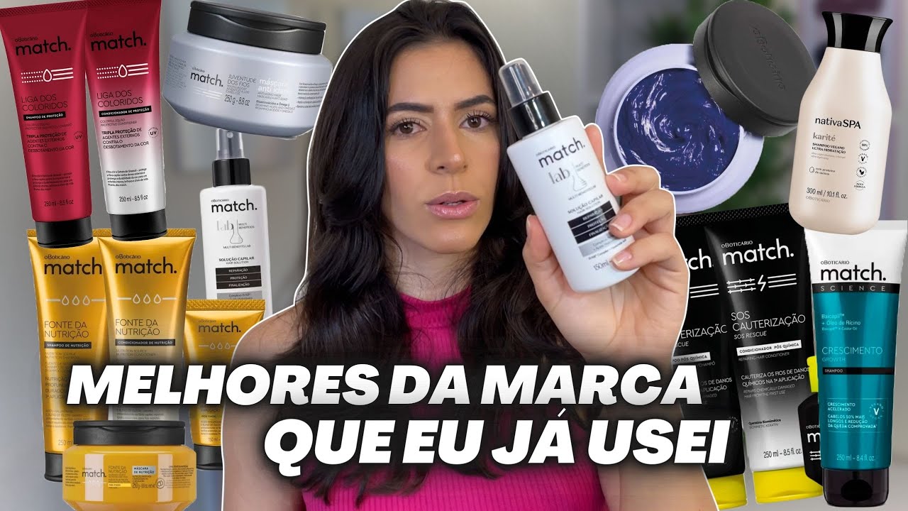 TOP 7 O BOTICÁRIO: MELHORES PRODUTOS QUE JÁ USEI NO MEU CABELO - Natural e Alisado | Larisse Gama