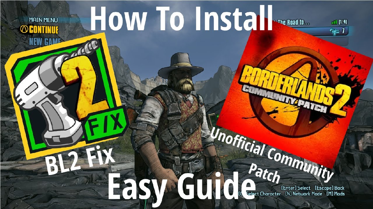 BL2 Fix & Unofficial Community Patch Install Guide (2025)