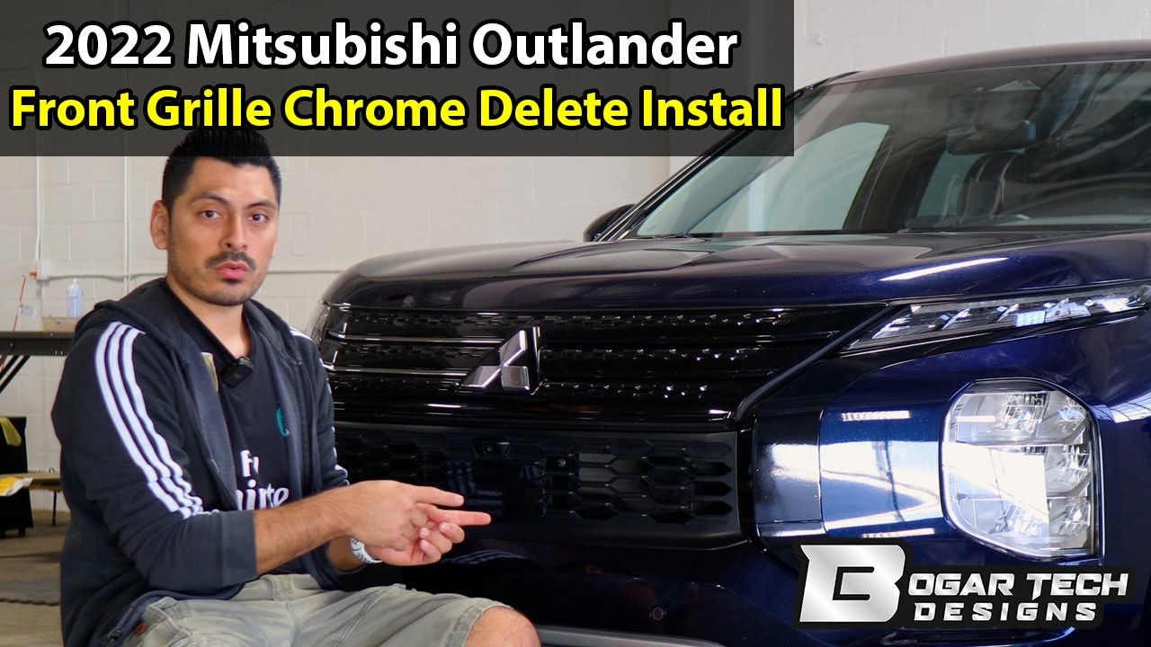 Mitsubishi Outlander 2022-2024 & Outlander PHEV 2023-2025  Front Grille Chrome Delete Install