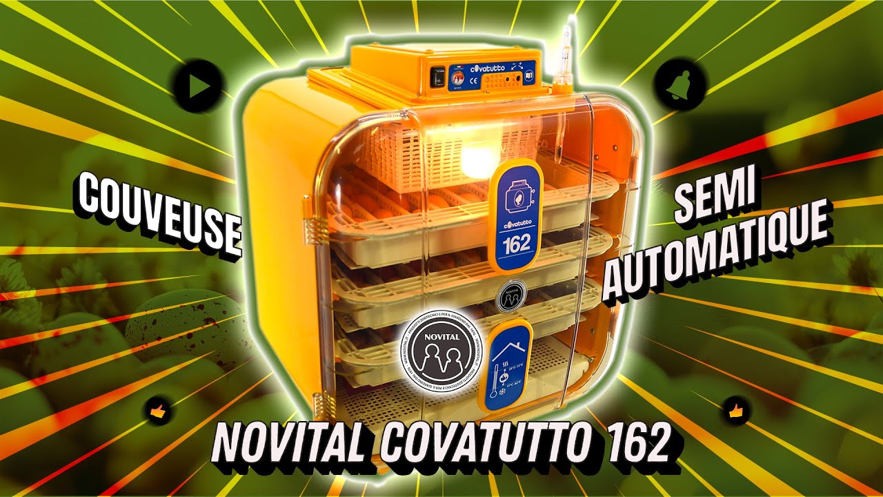 Pr&eacute;sentation de la couveuse semi-automatique Novital Covatutto 162