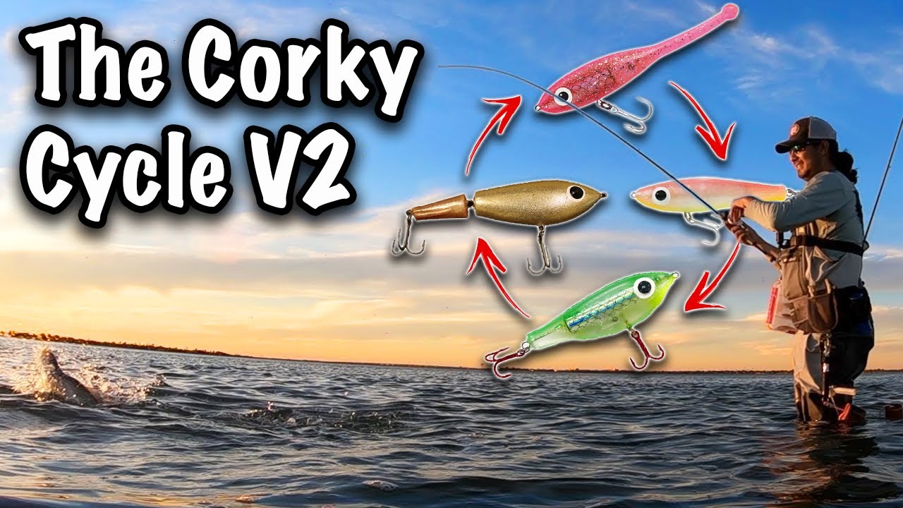 Corky Cycle v2! Зимняя рыбалка вброд с удочками Пола Брауна Corky на крапчатую форель!