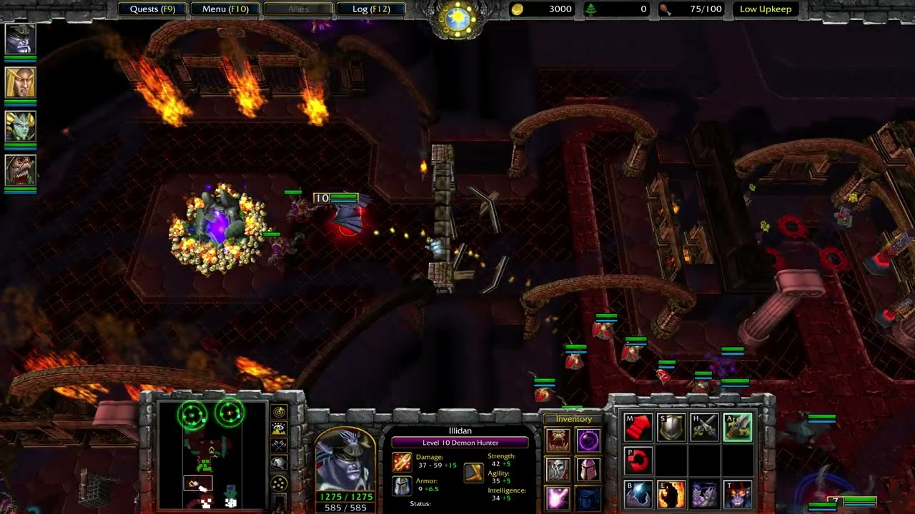 Warcraft III CAMPAIGN Ch6 Curse of the Blood Elves Ep6 Lord of Outland