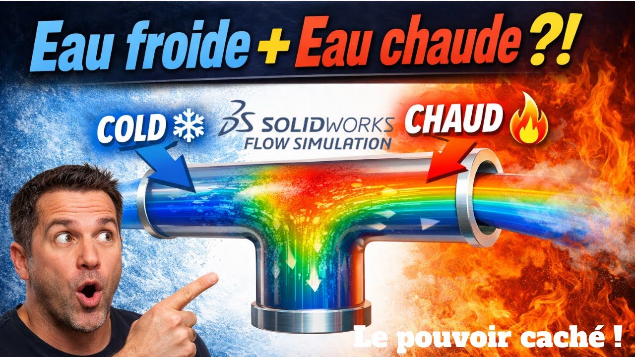 SolidWorks Flow Simulation | Que se passe t il vraiment quand l’eau chaude et froide se mélangent ?