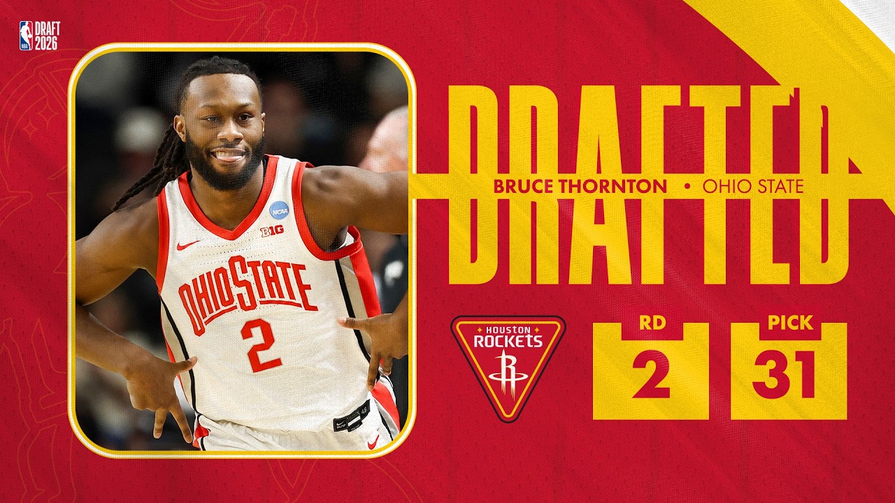 Rockets Draft | Bruce Thornton Media Availability | 06.24.2026