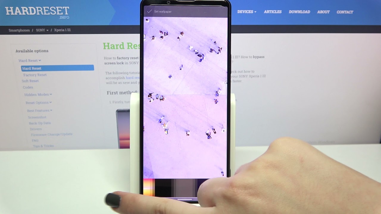 How to Change Wallpaper on SONY Xperia 1 III &ndash; Manage Display Settings
