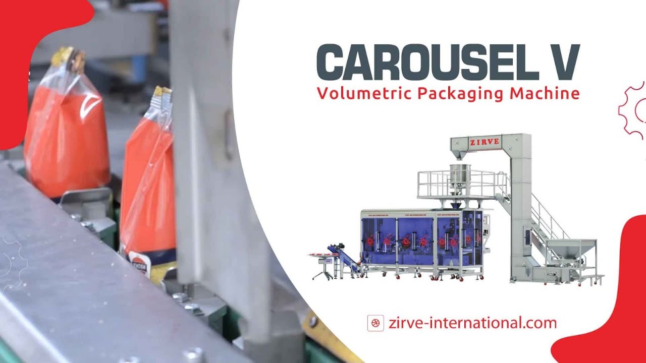 Carousel V Volumetric Brick Pack Machine | Pasta & Legumes #packaging