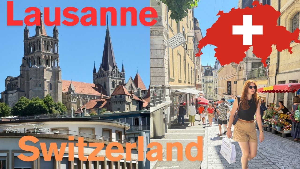 🇨🇭Lausanne City Walking Tour.Switzerland