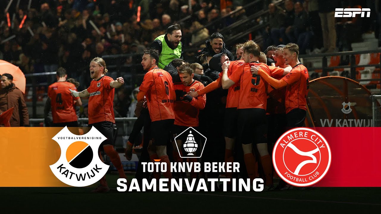 Snelle rode kaart ALMERE tegen KATWIJK 🔟❌ | Samenvatting VV Katwijk - Almere City FC