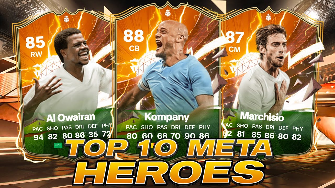 👁️RANKING THE TOP 10 BEST META HERO CARDS IN EA FC 24 ULTIMATE TEAM