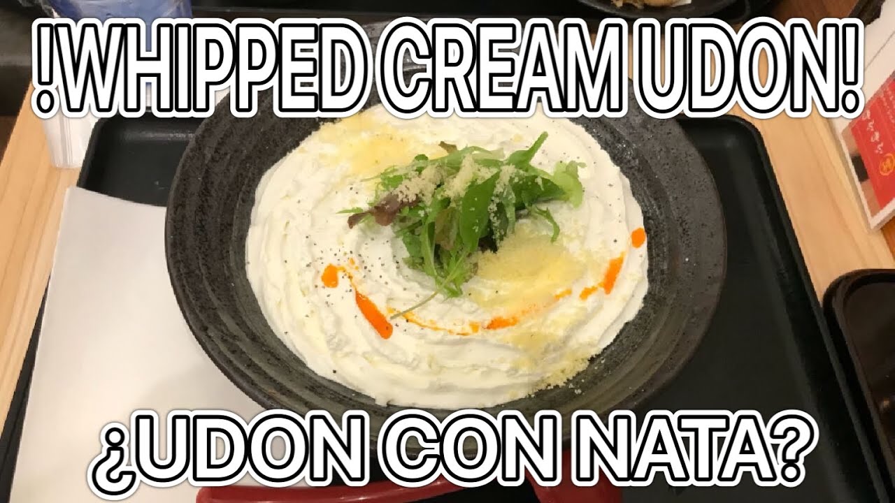 Probamos el Udon con Nata! (O_O) Ser&aacute; una buena combinaci&oacute;n? / Whipped Cream Udon  / 生クリームうどん