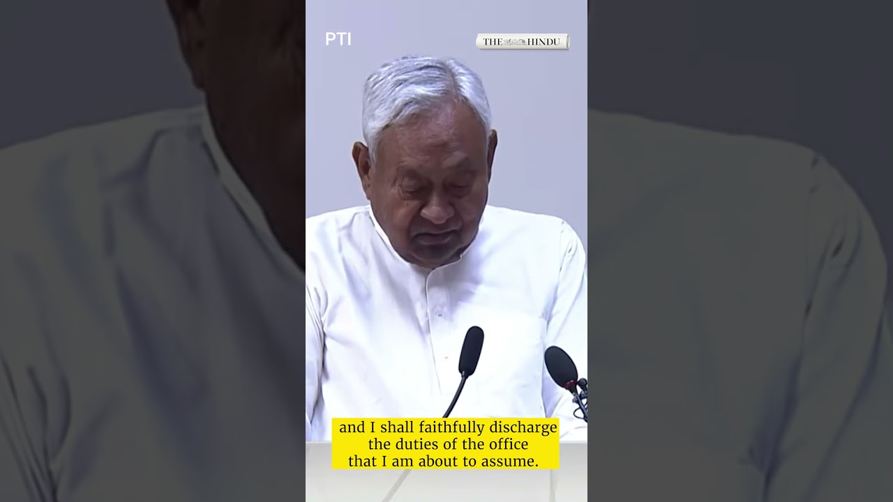 Bihar Chief Minister Nitish Kumar takes oath as Member of the Rajya Sabha