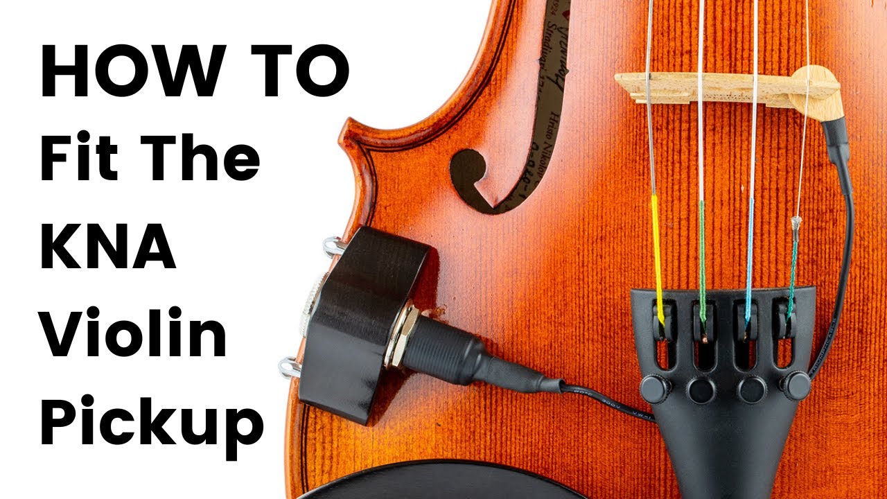 How to fit the KNA violin / viola pickup into your bridge