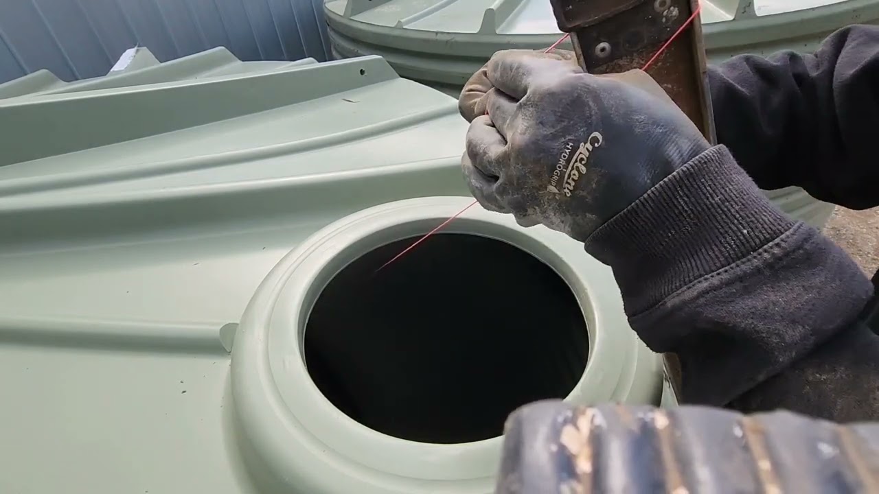 Installation of tap outlet on a 25000 ltr water tank