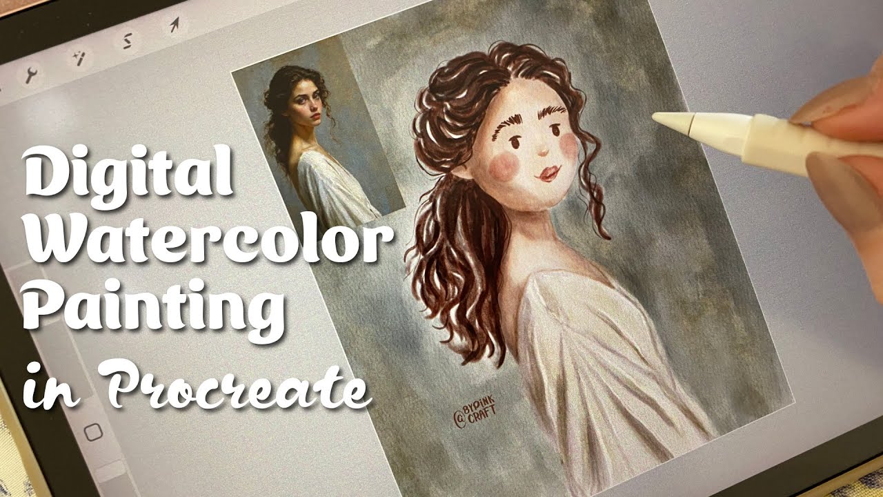 Digital Watercolor Painting in Procreate