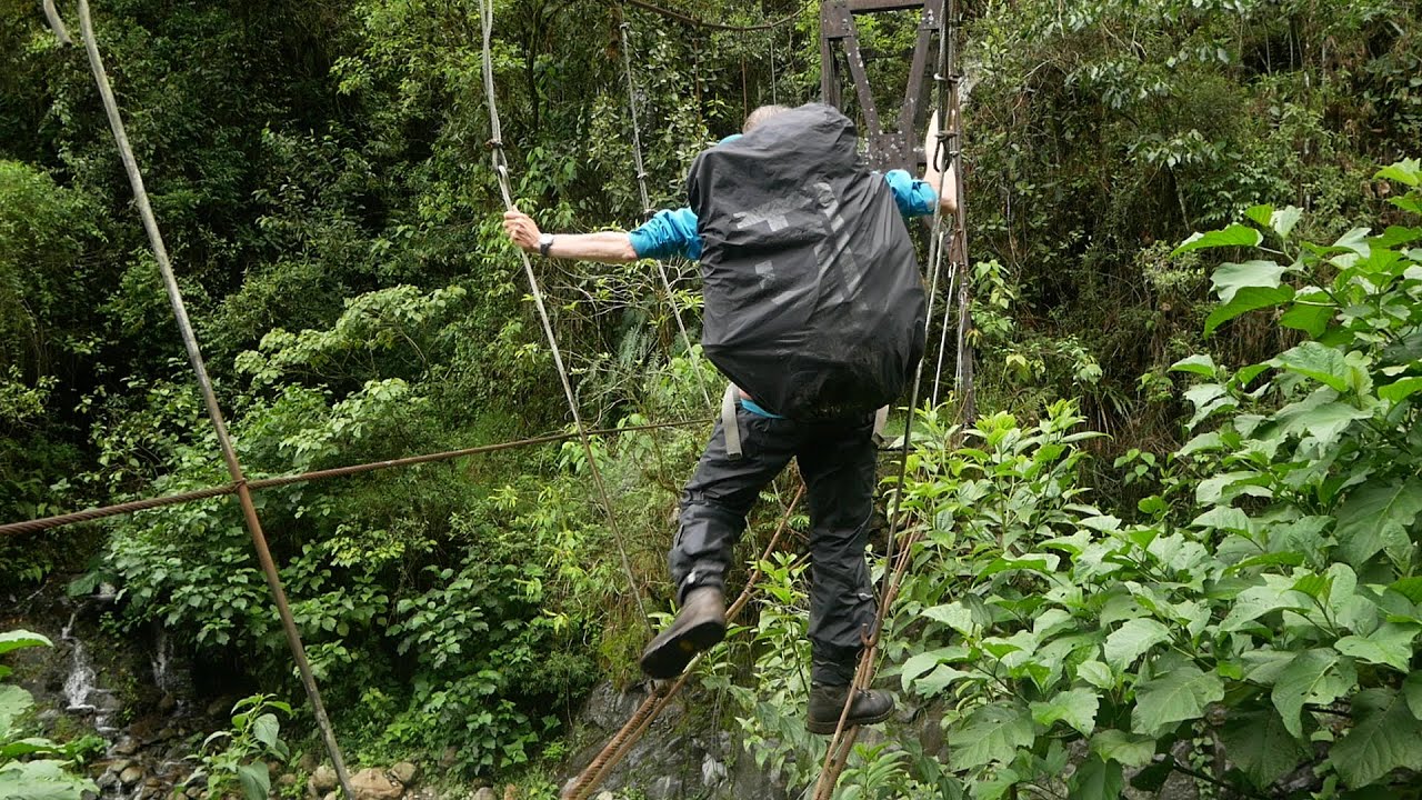 Bolivien. Bolivia. El Choro Trail. Pre-columbian trek from La Cumbre to Chairo.