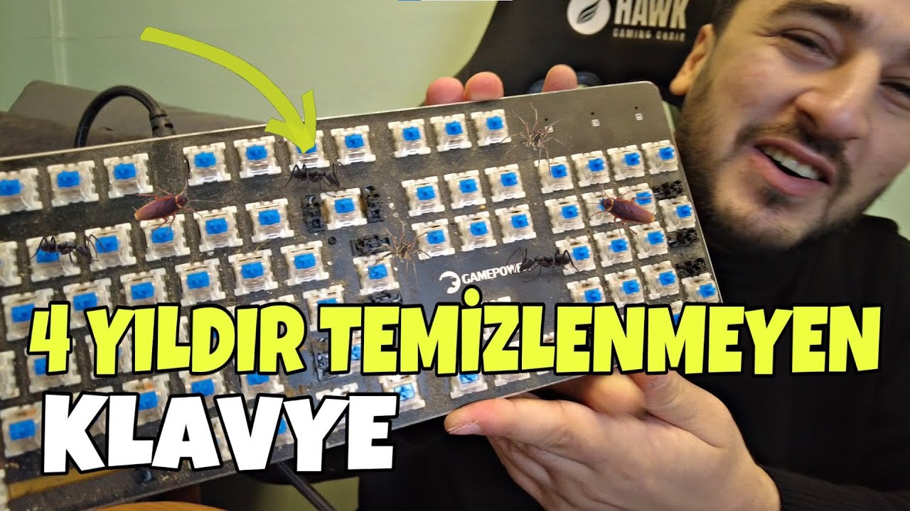 4 YILLIK KLAVYEMİ TEMİZLEDİM, CORONA VİRÜS YAYILDI! (YENİ KLAVYE MAUSE ALDIM)