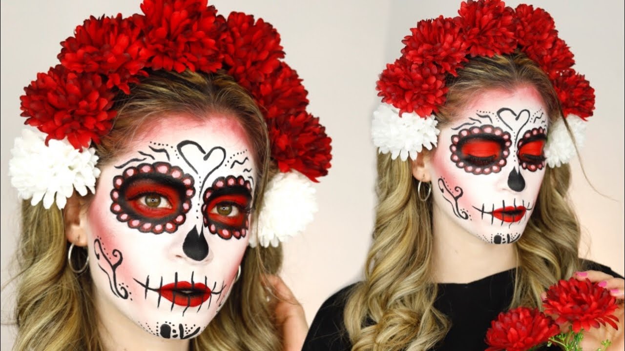 Maquillaje de CATRINA para Halloween y Día de los Muertos | NatyGloss