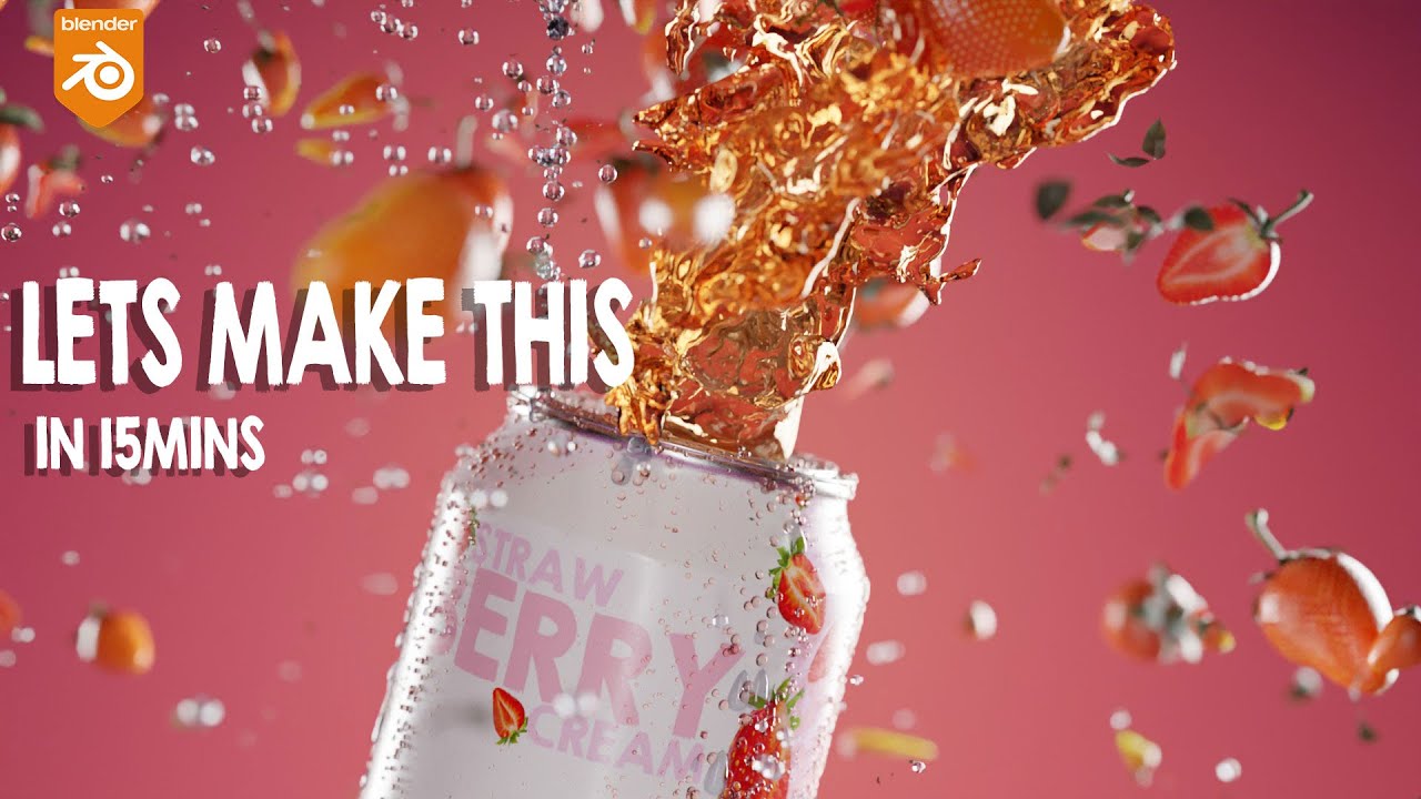 lets make a beverage commercial in blender
