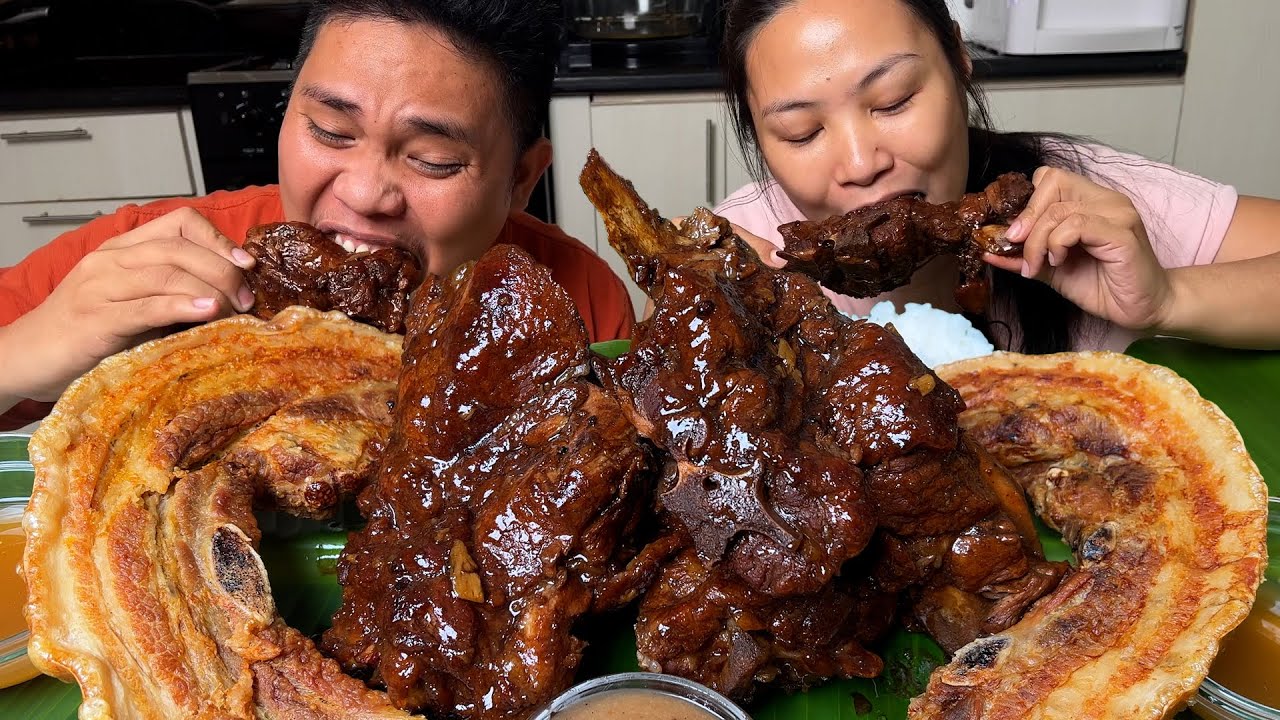 Fried Pork Belly + Melts in the mouth Ribs Mukbang