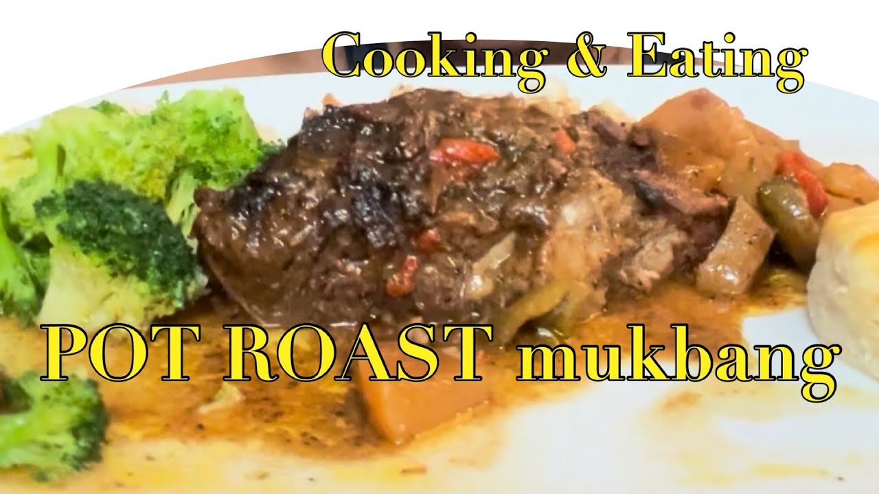 pot roast butter garlic potatoes steamed broccoli buttermilk biscuits