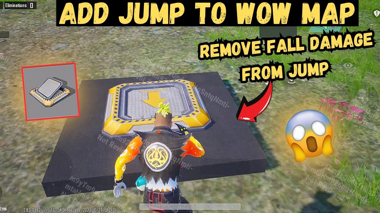How To Add Jump To Your Wow Map | Remove Fall Damage While Jump In Wow Map In PUBG | PUBGM