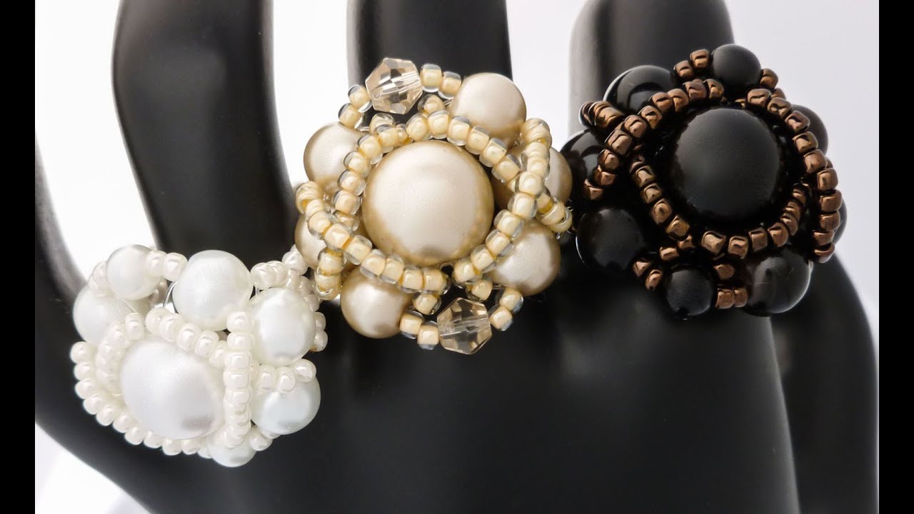 TheHeartBeading: Pearl Ring Tutorial (no sound)