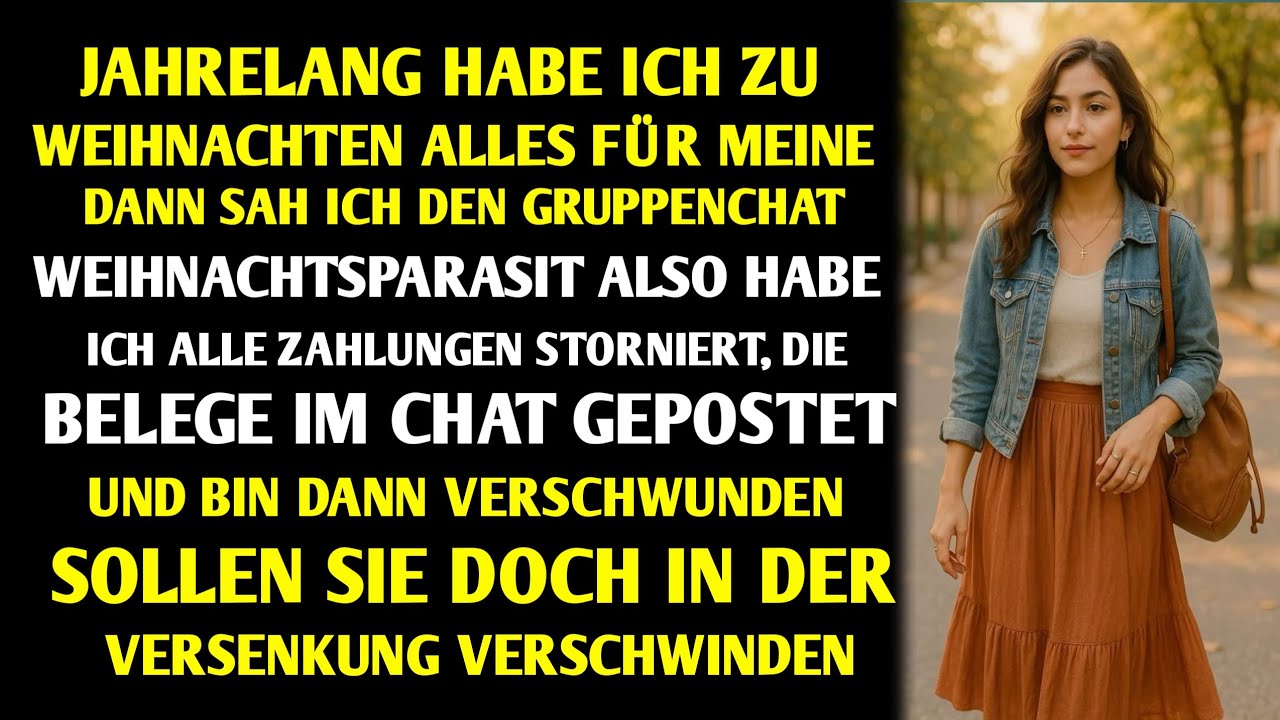 JAHRELANG HABE ICH ZU WEIHNACHTEN ALLES FÜR MEINE FAMILIE BEZAHLT. DANN SAH ICH DEN GRUPPENCHAT: ...