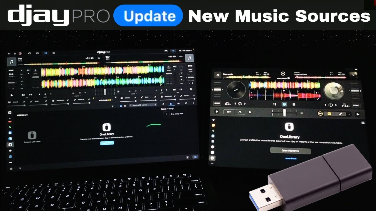 Обновление Djay Pro 5 5: новые источники музыки