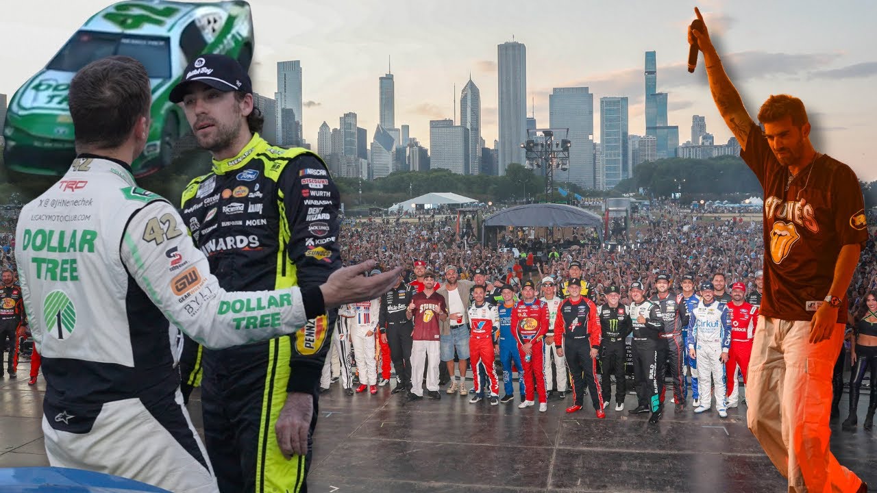 NASCAR Takes Over Chicago | Chainsmokers Live & Unforgettable Crashes