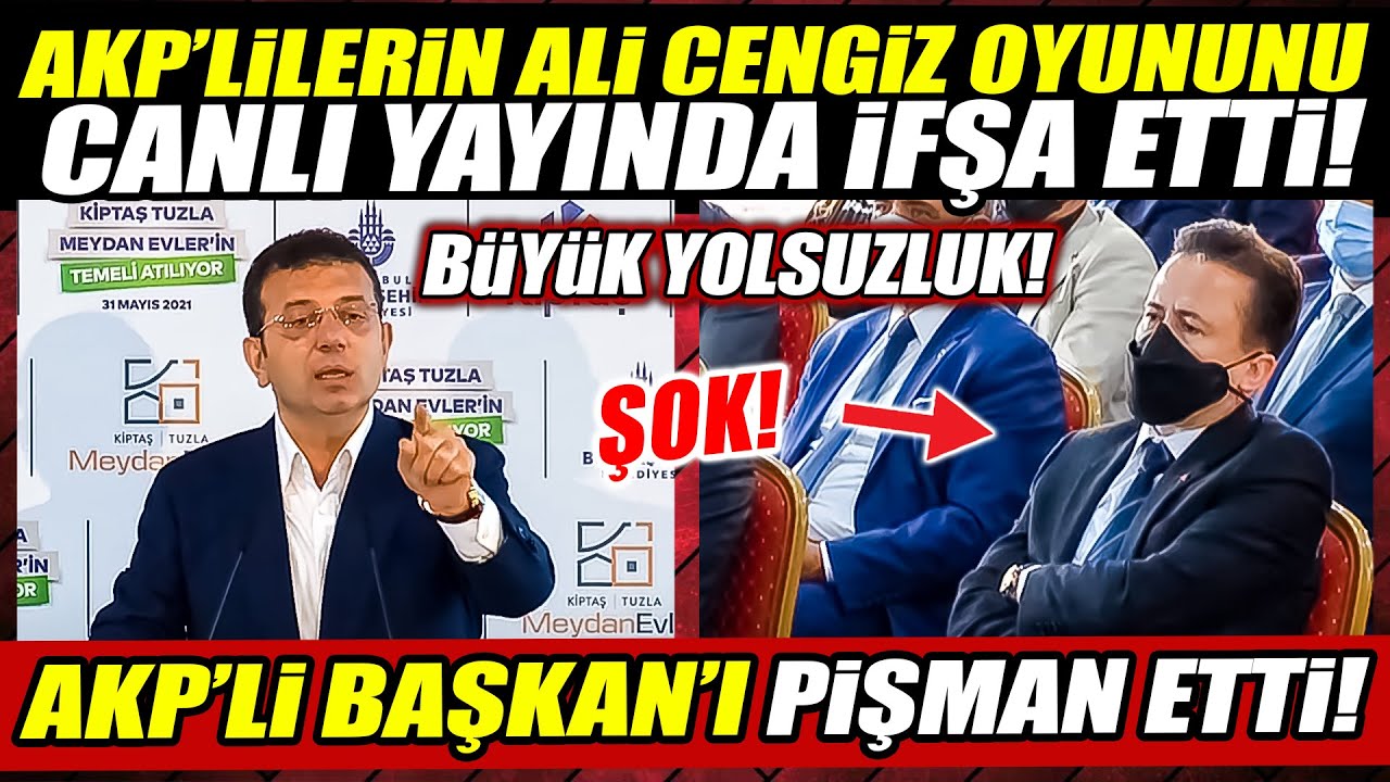 Ekrem İmamoğlu AKP'lilerin Ali Cengiz oyununu canlı yayında ifşa etti! AKP'li Başkan'ı pişman etti!