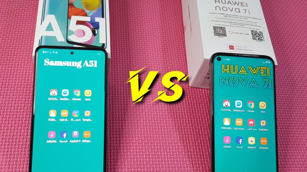 Huawei Nova 7i VS Samsung A51 // Speed Test