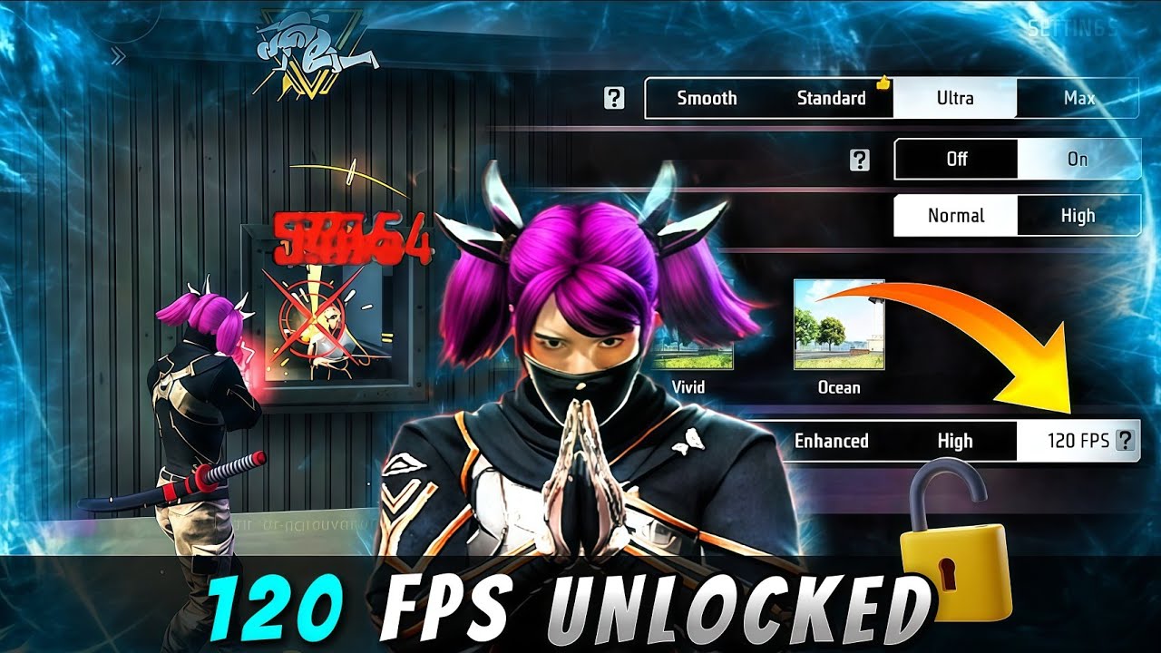120 FPS UNLOCKED🔓 HOW TO ENABLE 120 FPS IN FREE FIRE + FREE FIRE 