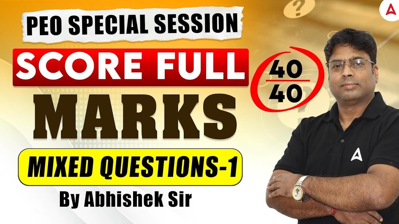 OSSSC PEO Class 2025 | Odisha PEO English Questions by Abhishek Sir