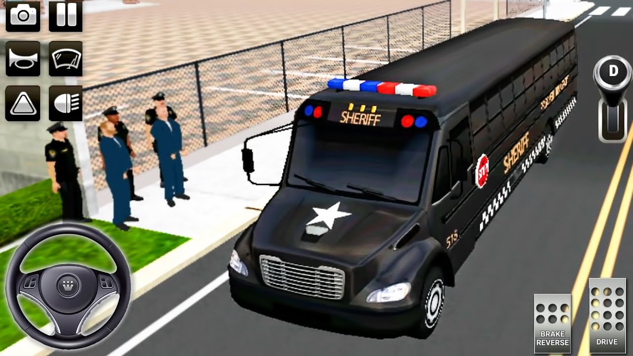 Police Bus Driving Simulator 2019 - 3D Bus Prisoner Transporter Driver - Android GamePlay