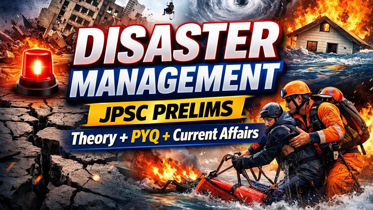 Disaster Management JPSC miscellaneous theory+pyq