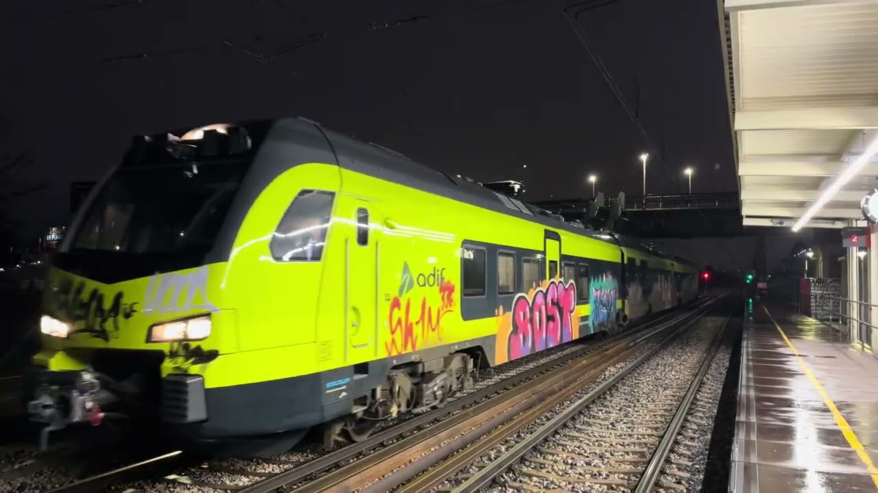 Tren Auscultador de Adif pasando por Getafe industrial 