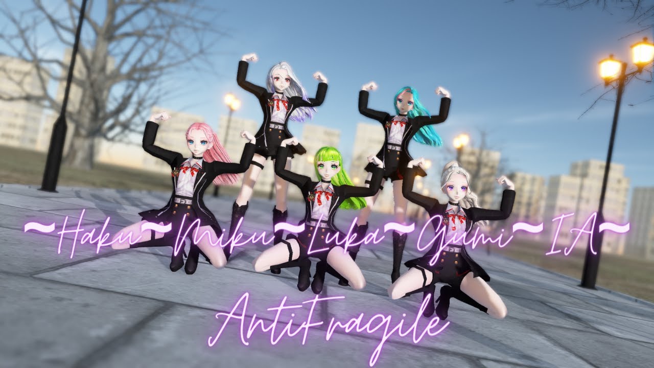 {MMD} ~LE SSERAFIM~ (르세라핌) ♥ANTI FRAGILE♥ {~Haku~Miku~Luka~Gumi~IA~}