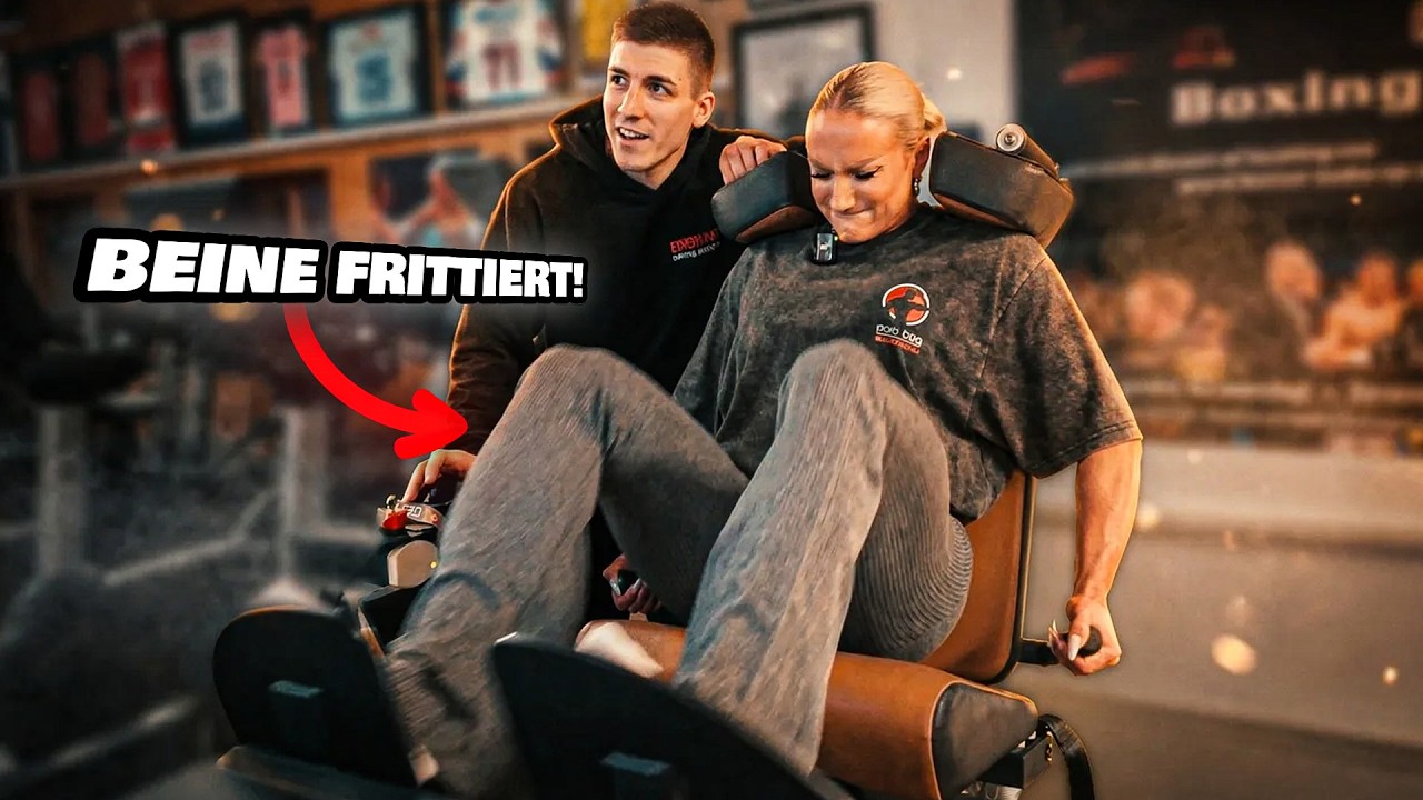H&ouml;llen-Beintraining in der Sportschule Kinema