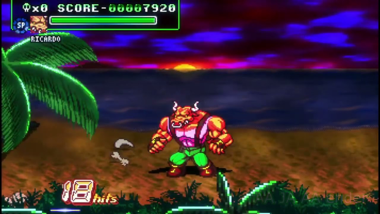 Fight'N Rage - Ricardo advanced throw combos - backturned 3rd A