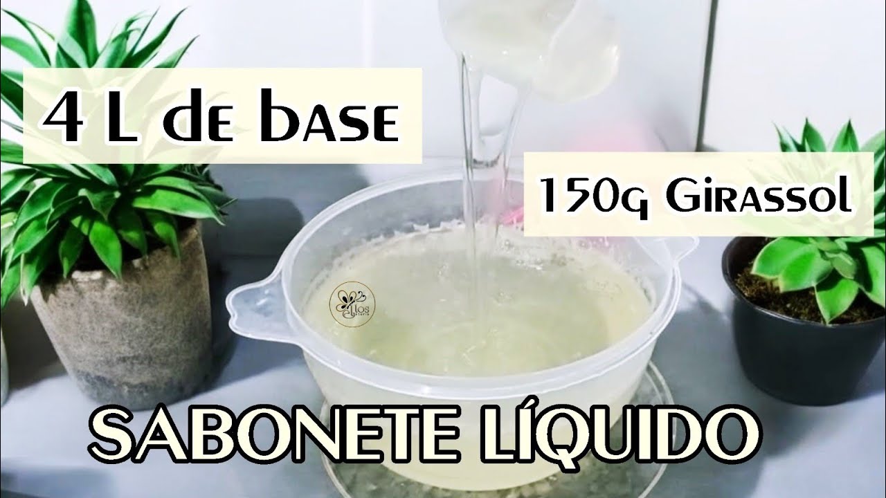 4 LITROS DE BASE PARA SABONETE LÍQUIDO COM SODA. #saboariaartesanal #basesaboneteliquido