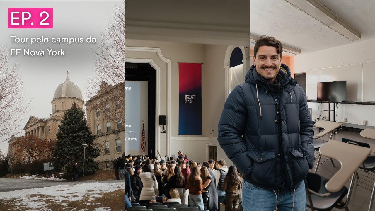 Tour pelo campus da EF Nova York