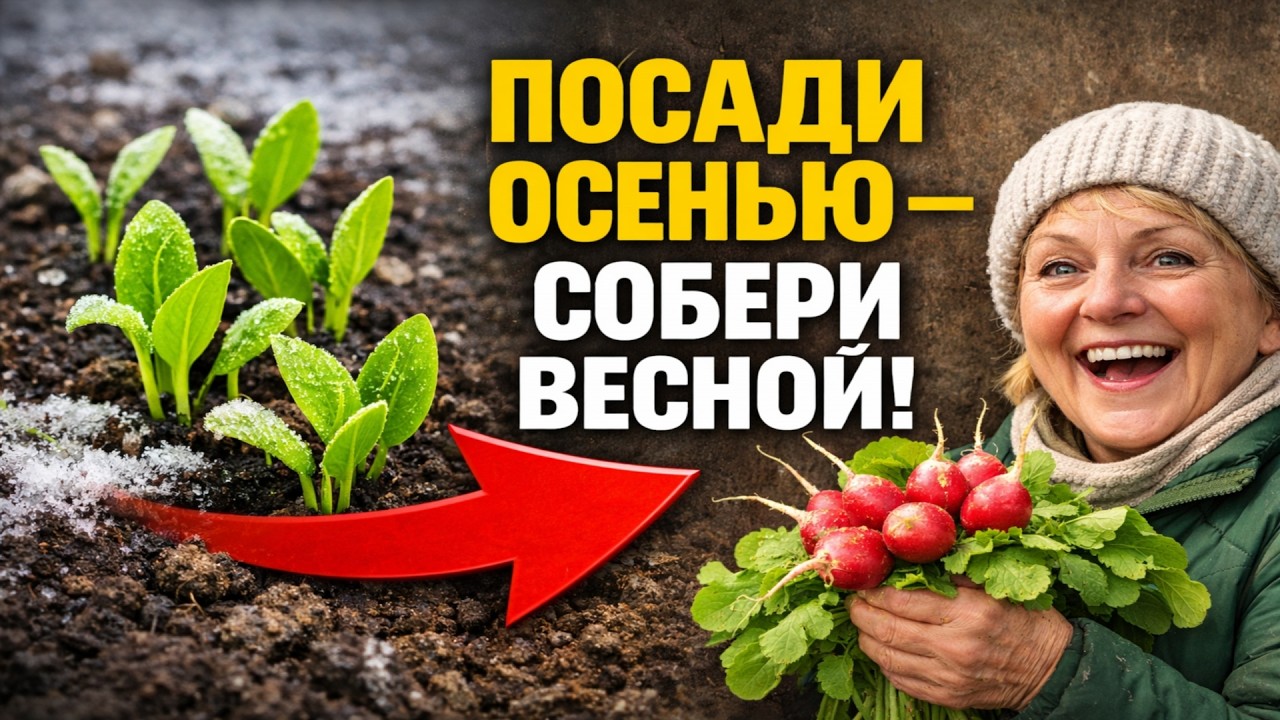 ПОСАДИТЕ ЭТО ОСЕНЬЮ, и урожай будет уже весной! 20 растений для нетерпеливых дачников