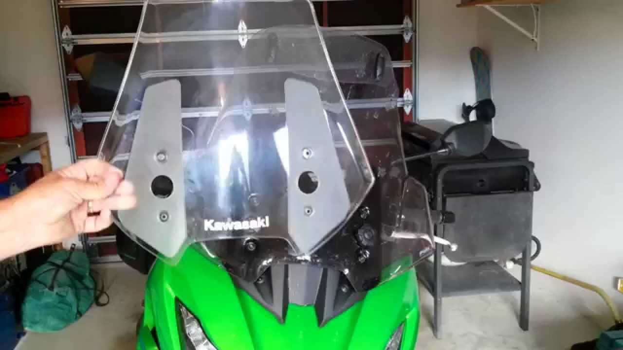 Puig screen with visor review for Kawasaki Versys 1000.
