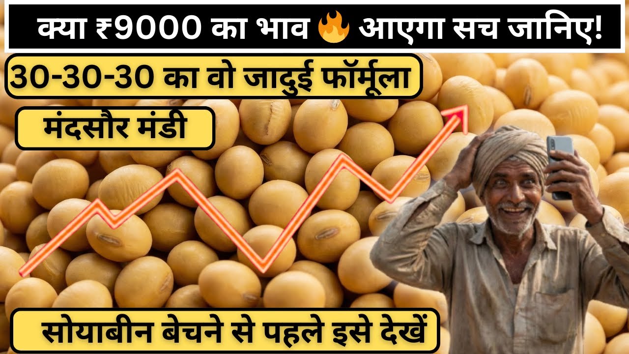 सोयाबीन का भाव 9000 जाएगा?🚀 | सोयाबीन तेजी-मंदी रिपोर्ट 2026 | Soybean Rate Today | #mandsaurmandi